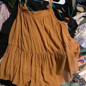 Torrid Brown Sleeveless Top